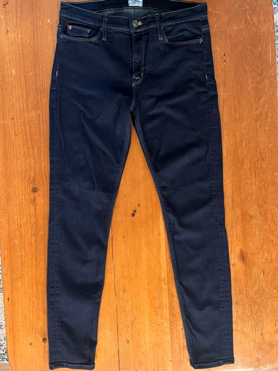 Hudson Jeans Denim - Hudson Nico Super Skinny Midrise Dark Indigo Jeans